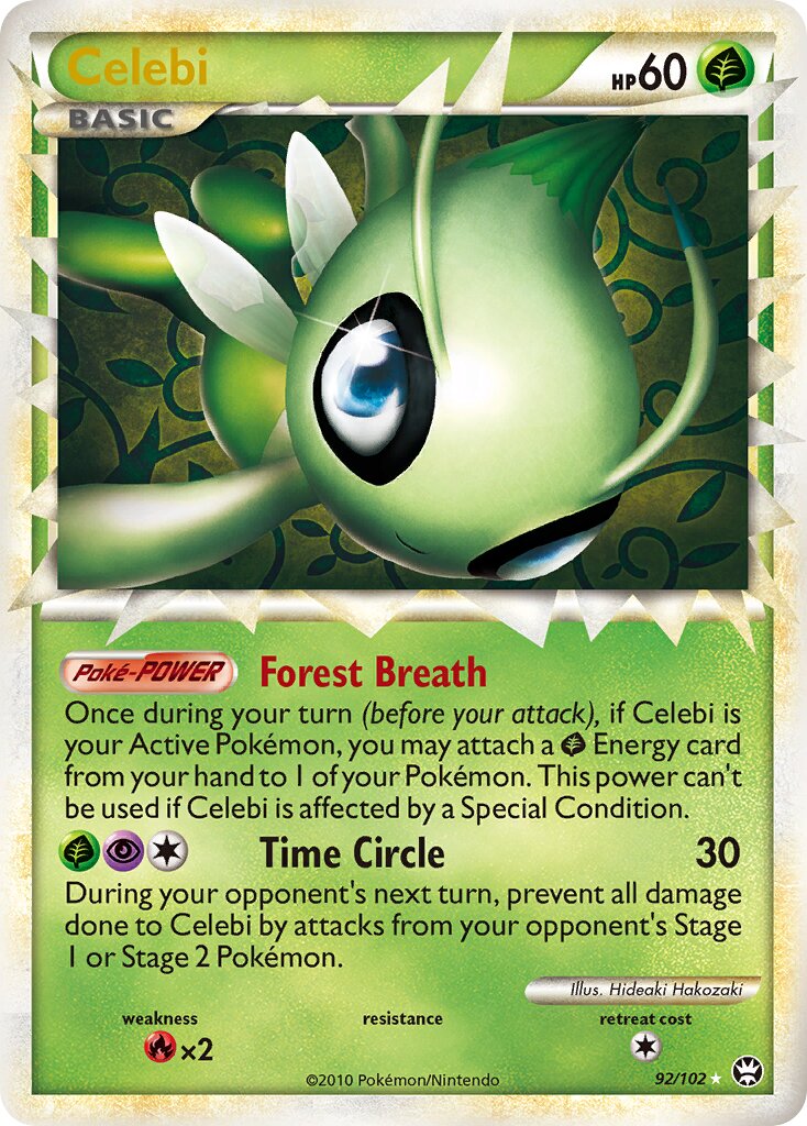 Celebi 092/103 — Triumphant (English Pokémon TCG card)