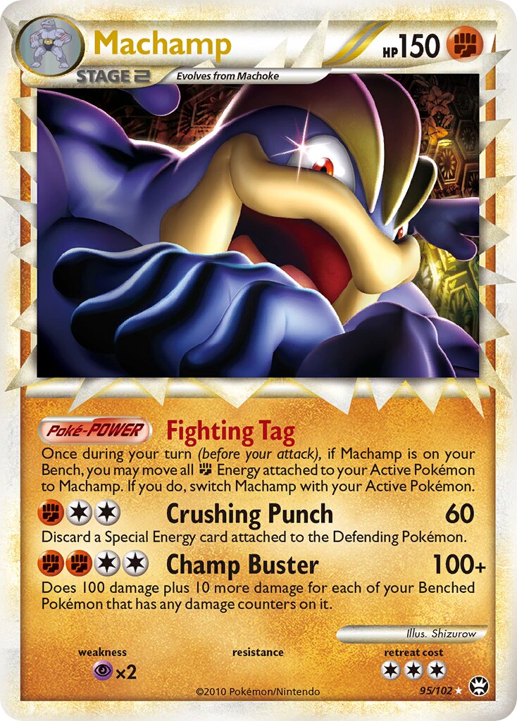 Machamp 095/103 — Triumphant (English Pokémon TCG card)