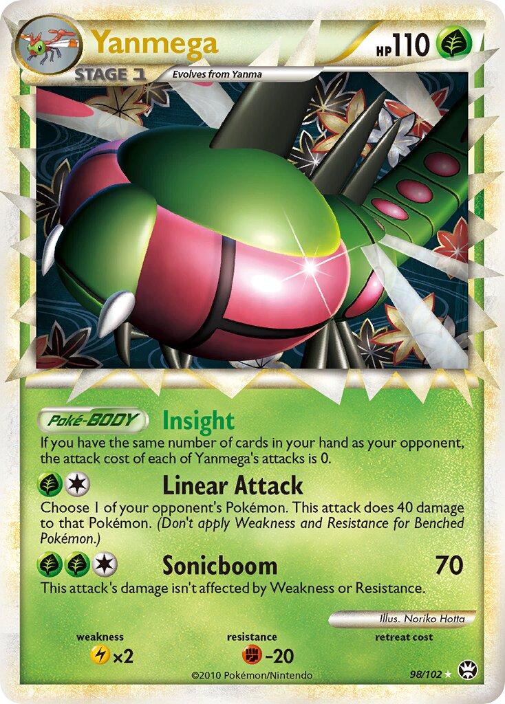 Yanmega 098/103 — Triumphant (English Pokémon TCG card)