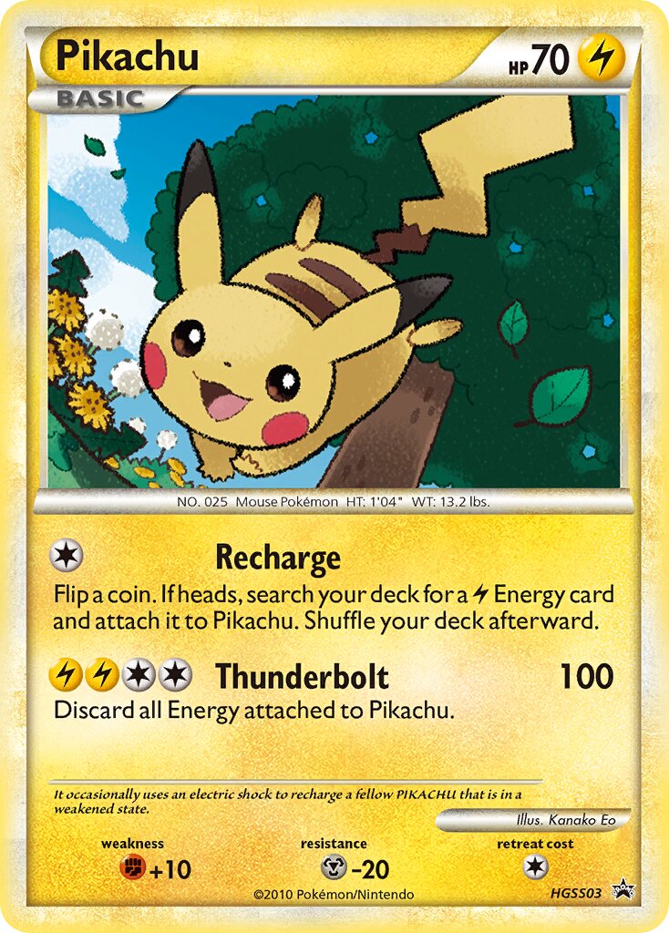 Pikachu 003/16 — HeartGold & SoulSilver Promos (English Pokémon TCG card)