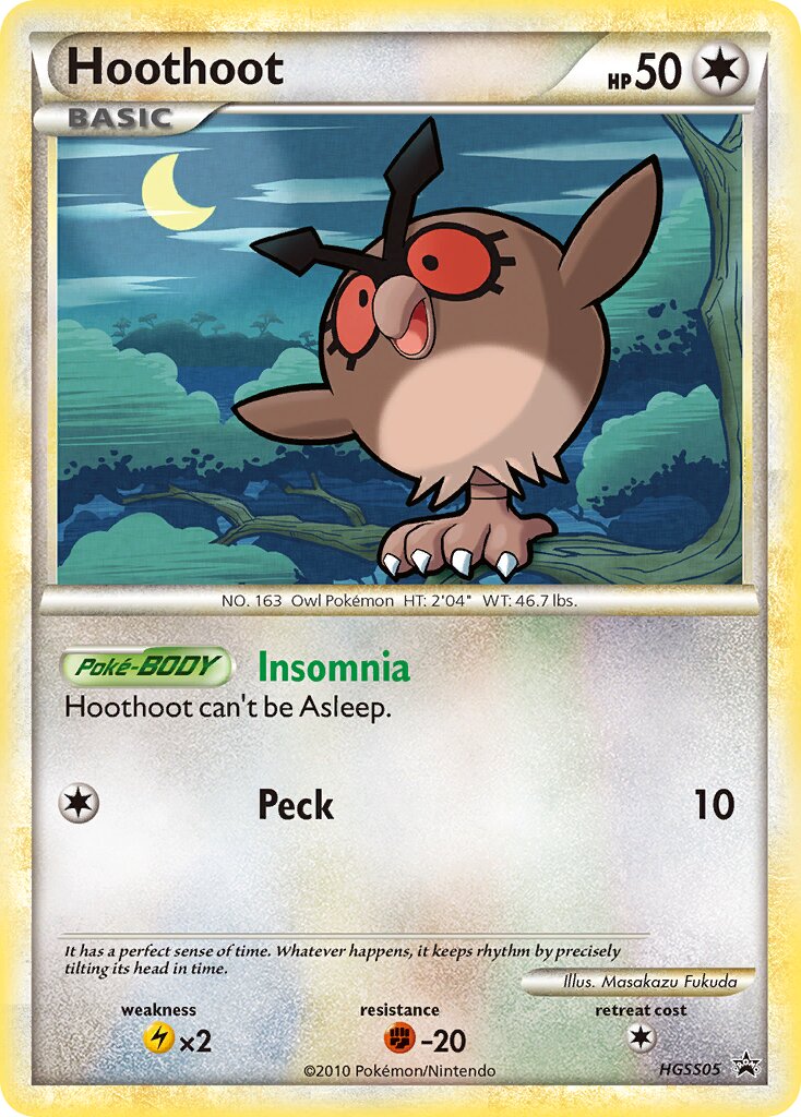 Hoothoot 005/16 — HeartGold & SoulSilver Promos (English Pokémon TCG card)