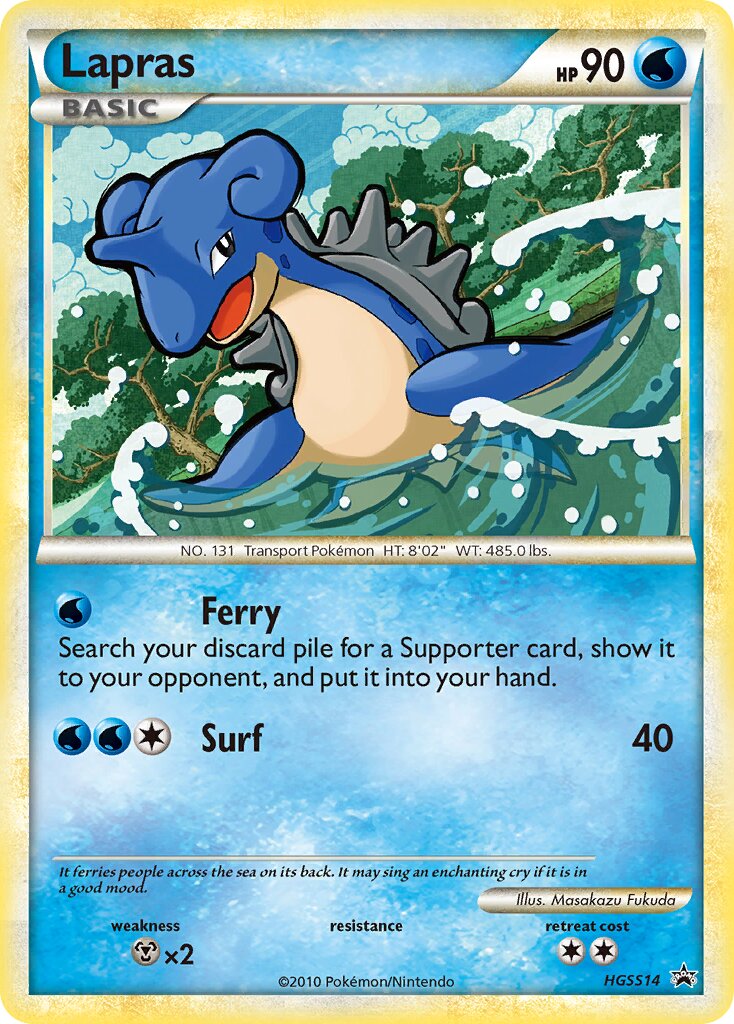 Lapras 014/16 — HeartGold & SoulSilver Promos (English Pokémon TCG card)