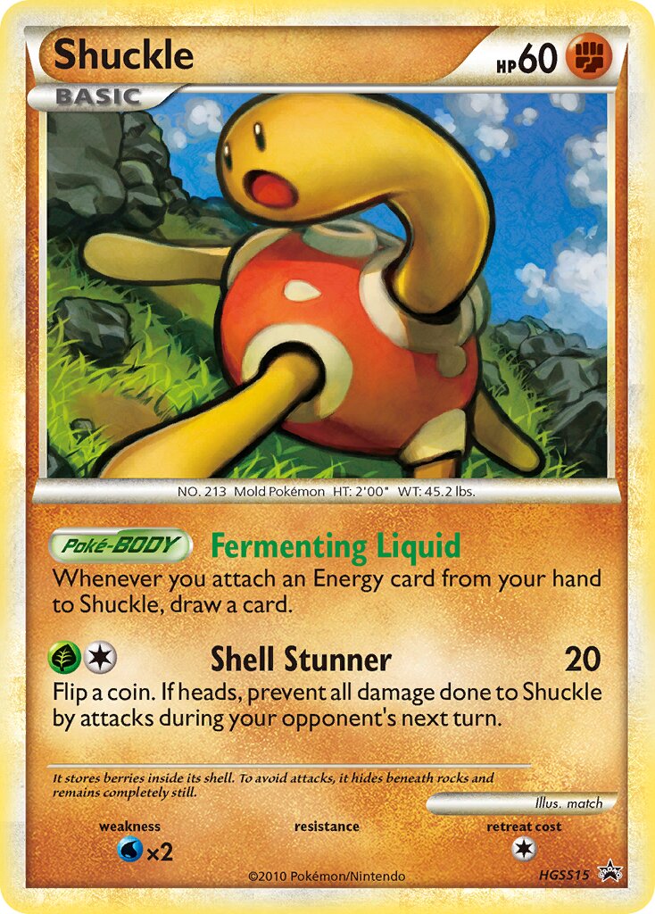 Shuckle 015/16 — HeartGold & SoulSilver Promos (English Pokémon TCG card)