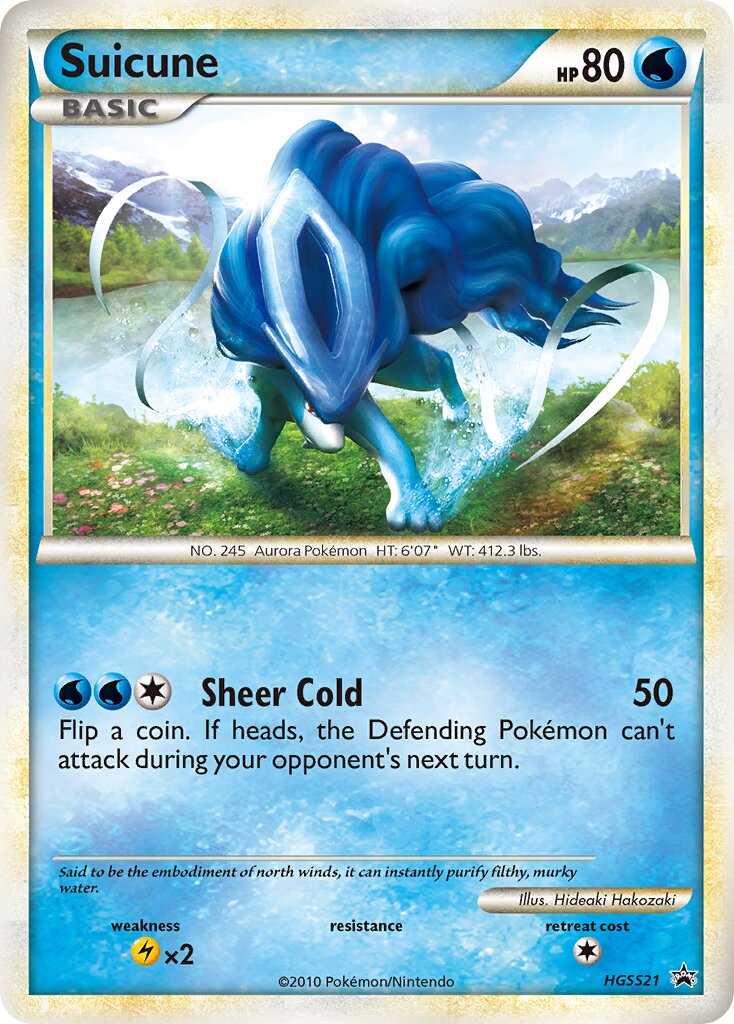 Suicune 021/16 — HeartGold & SoulSilver Promos (English Pokémon TCG card)