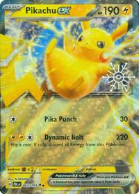 Pikachu ex 063 — Holiday Calendar 2024 (English Pokémon TCG card)