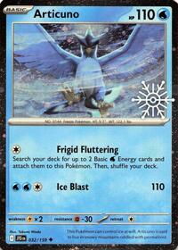 Articuno 032 — Holiday Calendar 2025 (English Pokémon TCG card)