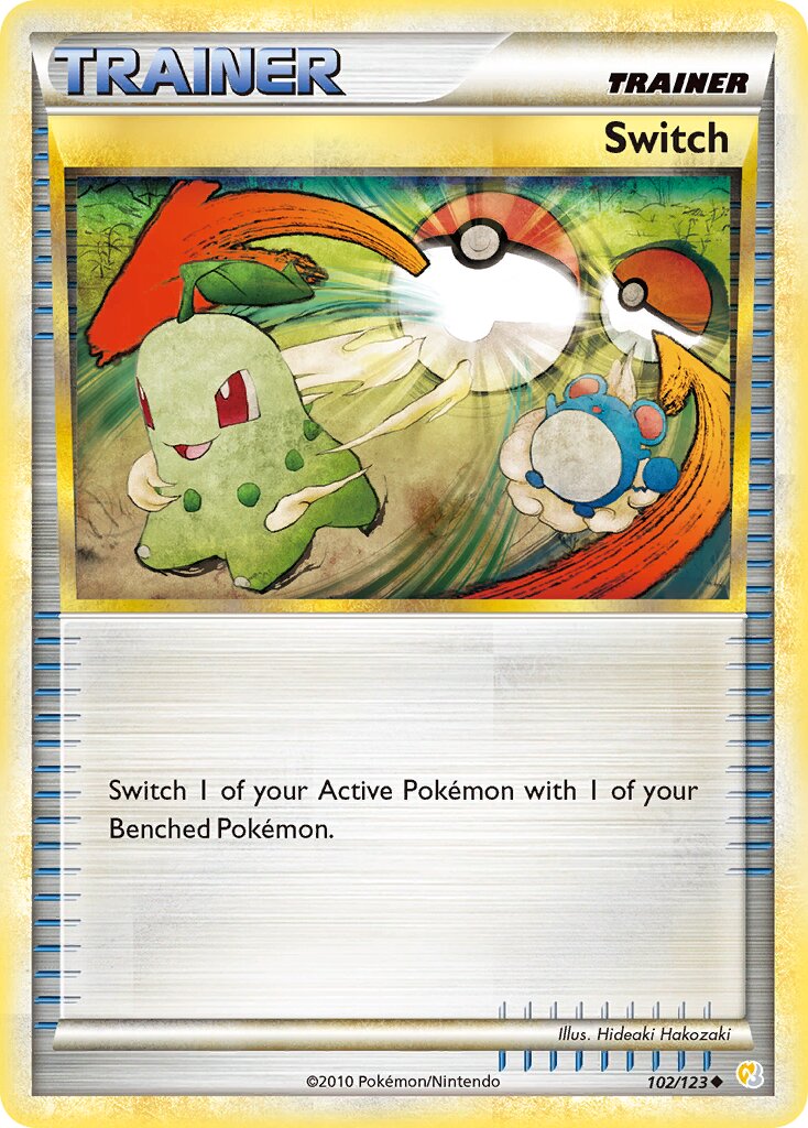 Switch 102 — HeartGold & SoulSilver (English Pokémon TCG card)