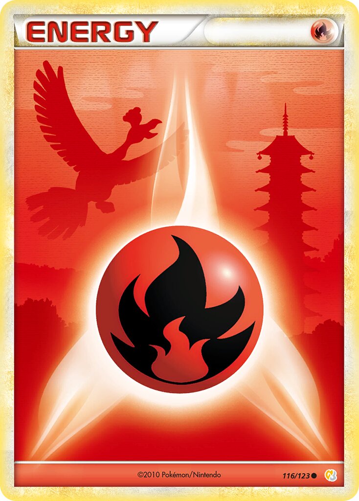 Fire Energy 116 — HeartGold & SoulSilver (English Pokémon TCG card)