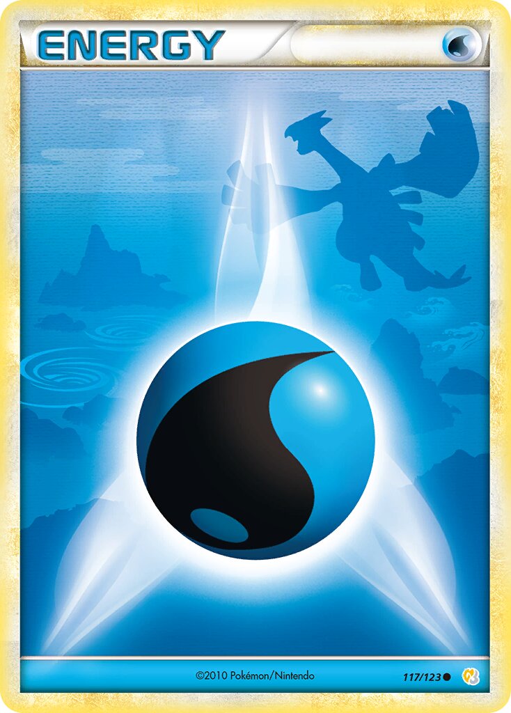 Water Energy 117 — HeartGold & SoulSilver (English Pokémon TCG card)