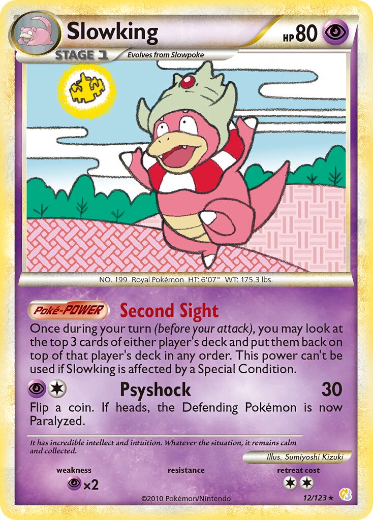 Slowking 012 — HeartGold & SoulSilver (English Pokémon TCG card)