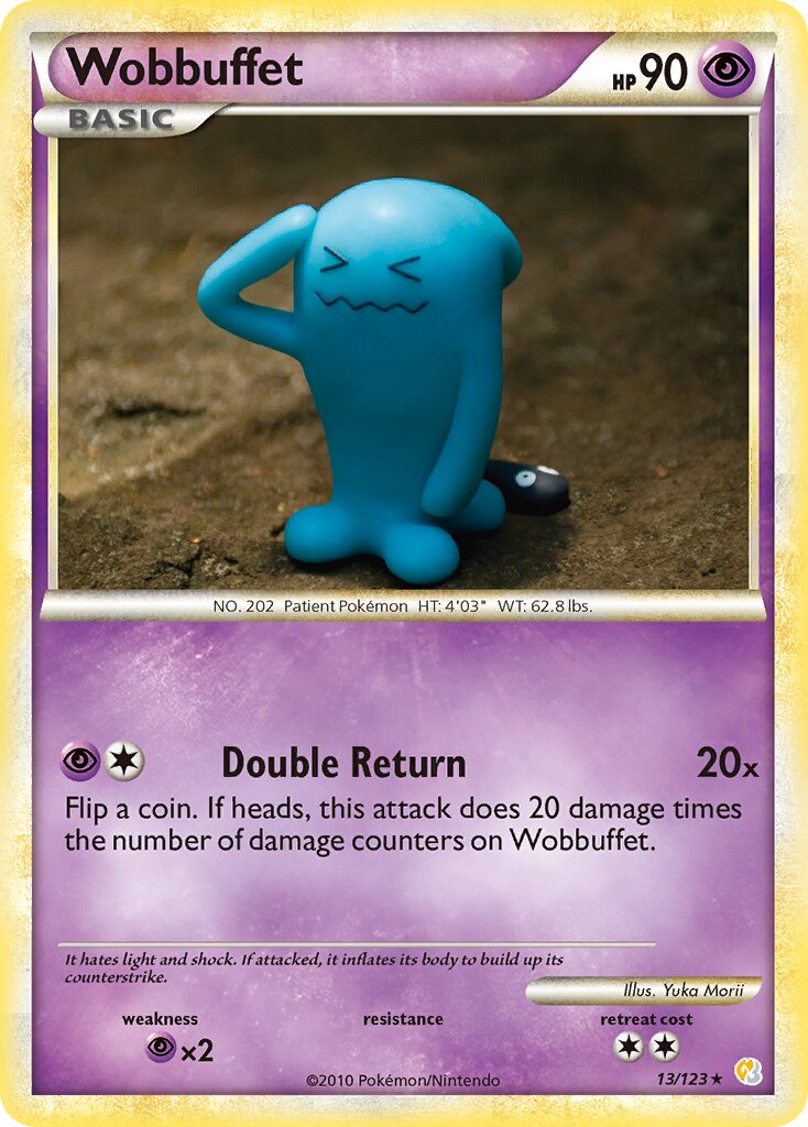 Wobbuffet 013 — HeartGold & SoulSilver (English Pokémon TCG card)