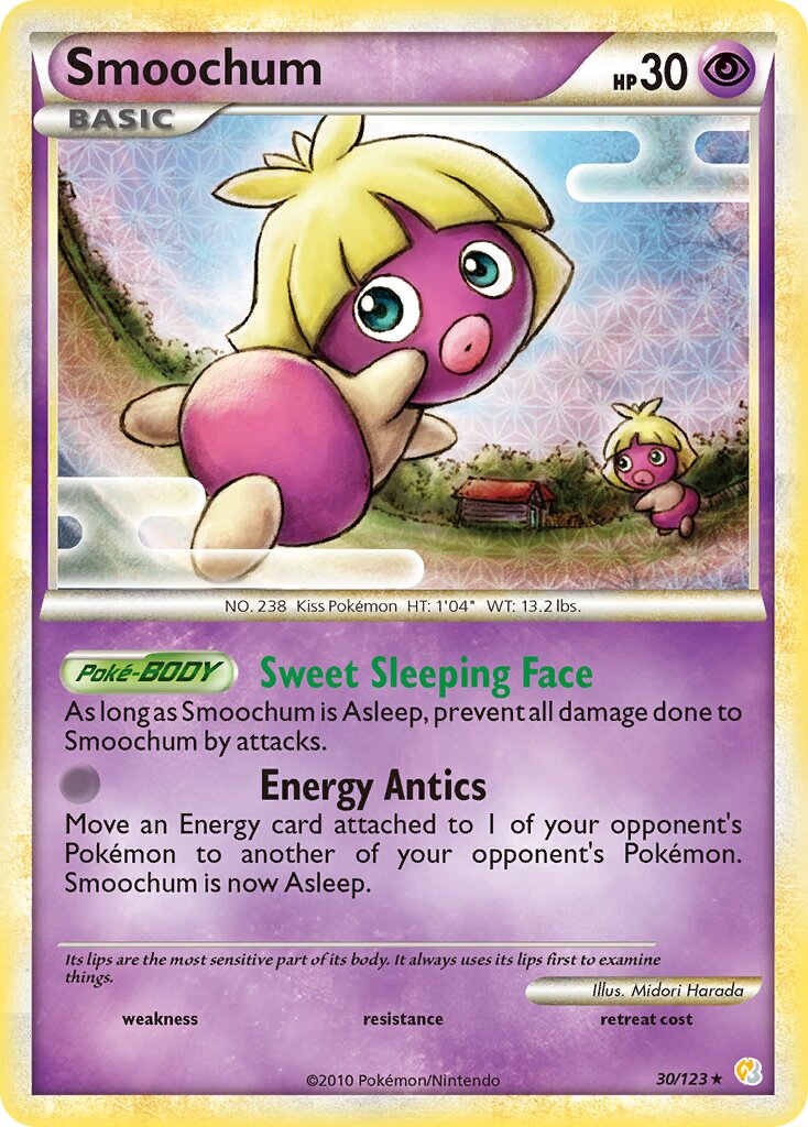 Smoochum 030 — HeartGold & SoulSilver (English Pokémon TCG card)