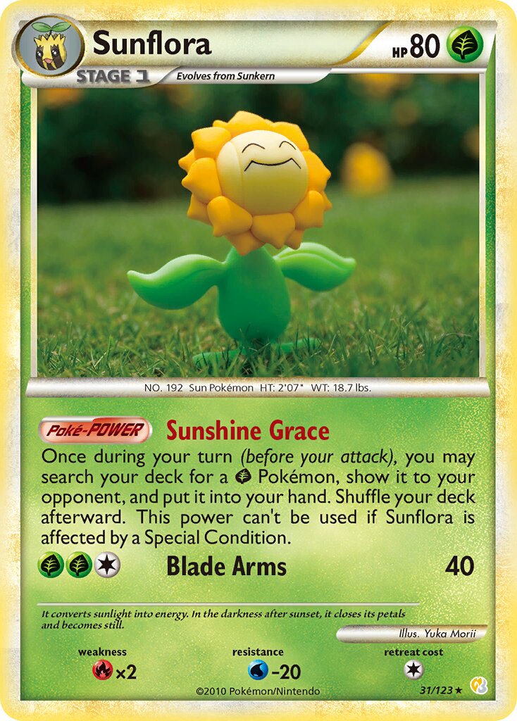 Sunflora 031 — HeartGold & SoulSilver (English Pokémon TCG card)