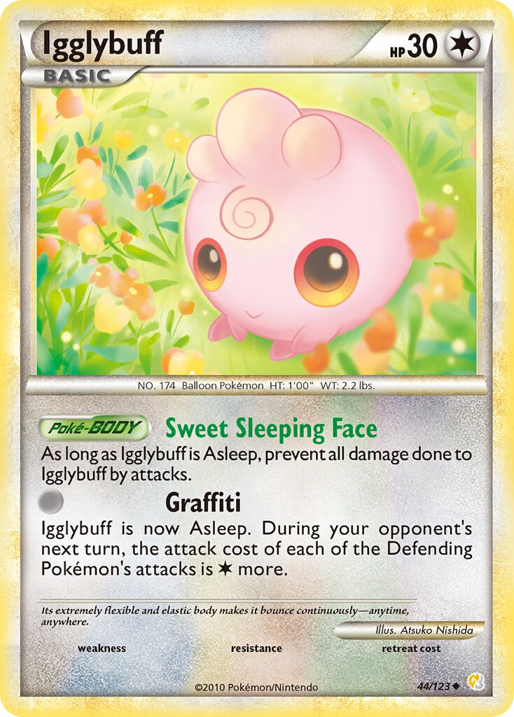 Igglybuff 044 — HeartGold & SoulSilver (English Pokémon TCG card)