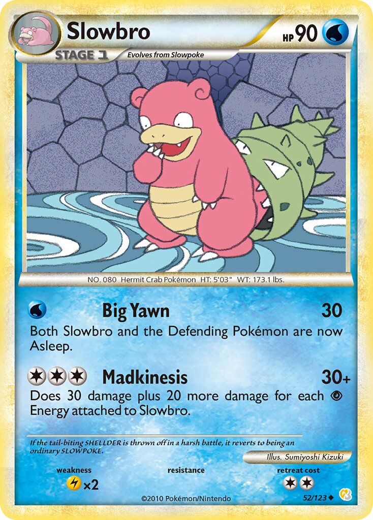 Slowbro 052 — HeartGold & SoulSilver (English Pokémon TCG card)