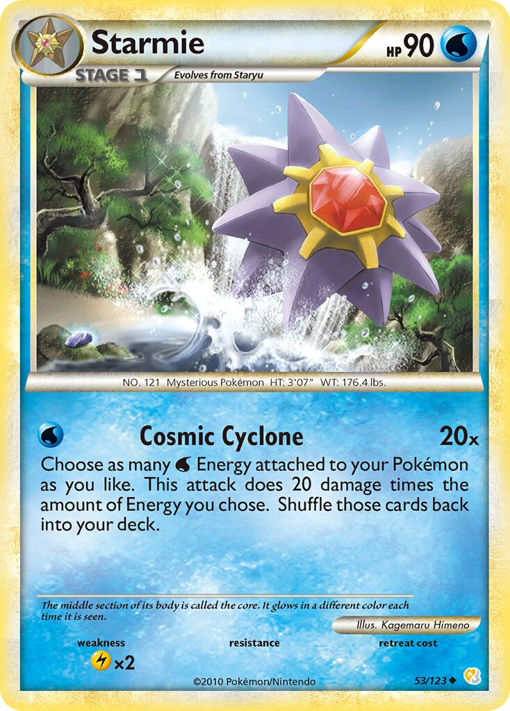 Starmie 053 — HeartGold & SoulSilver (English Pokémon TCG card)