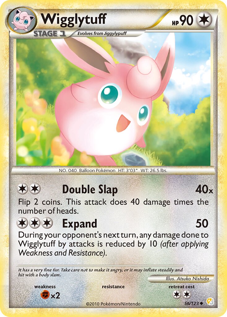 Wigglytuff 056 — HeartGold & SoulSilver (English Pokémon TCG card)
