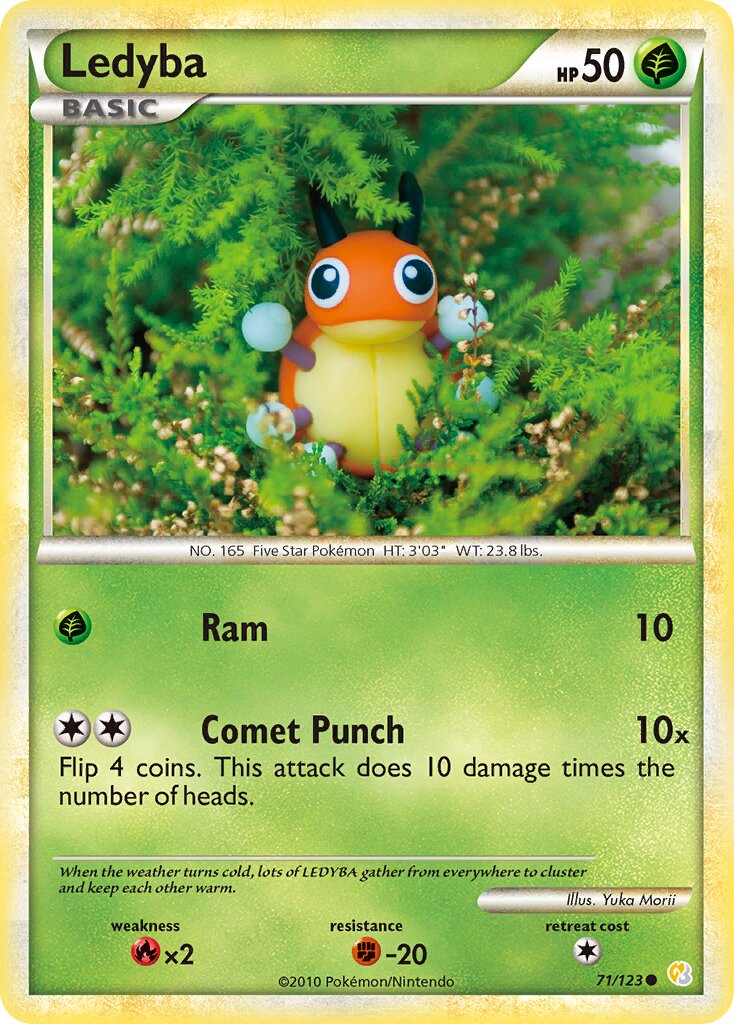 Ledyba 071 — HeartGold & SoulSilver (English Pokémon TCG card)