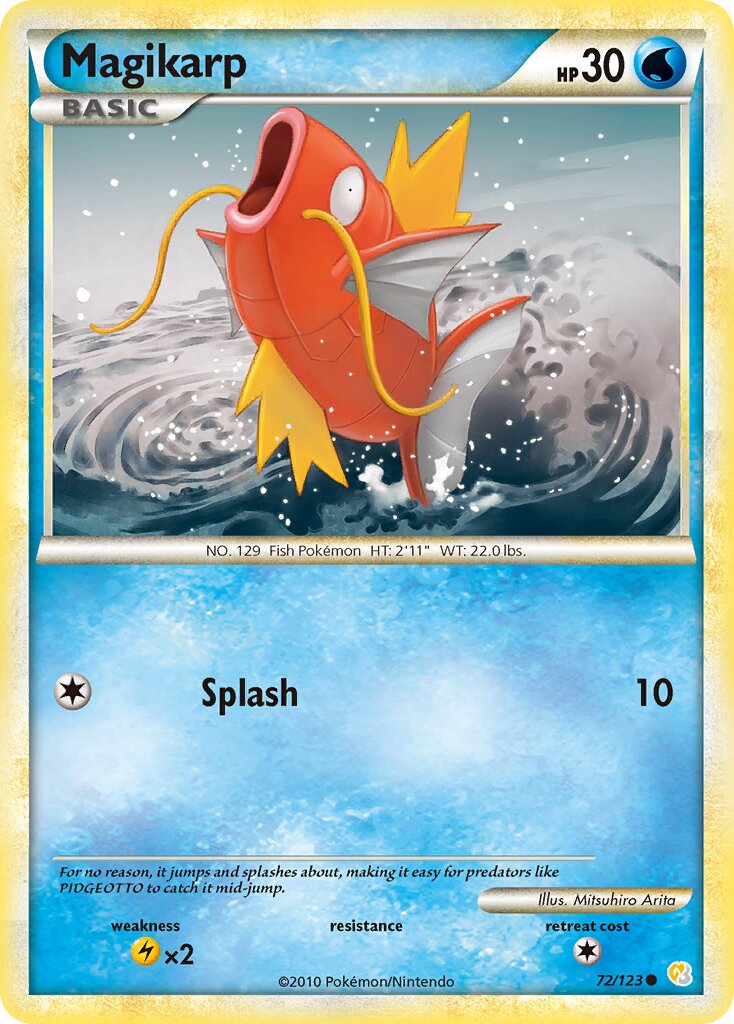 Magikarp 072 — HeartGold & SoulSilver (English Pokémon TCG card)