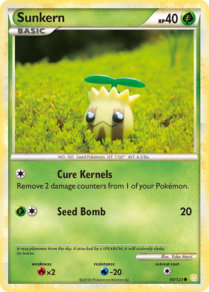 Sunkern 085 — HeartGold & SoulSilver (English Pokémon TCG card)