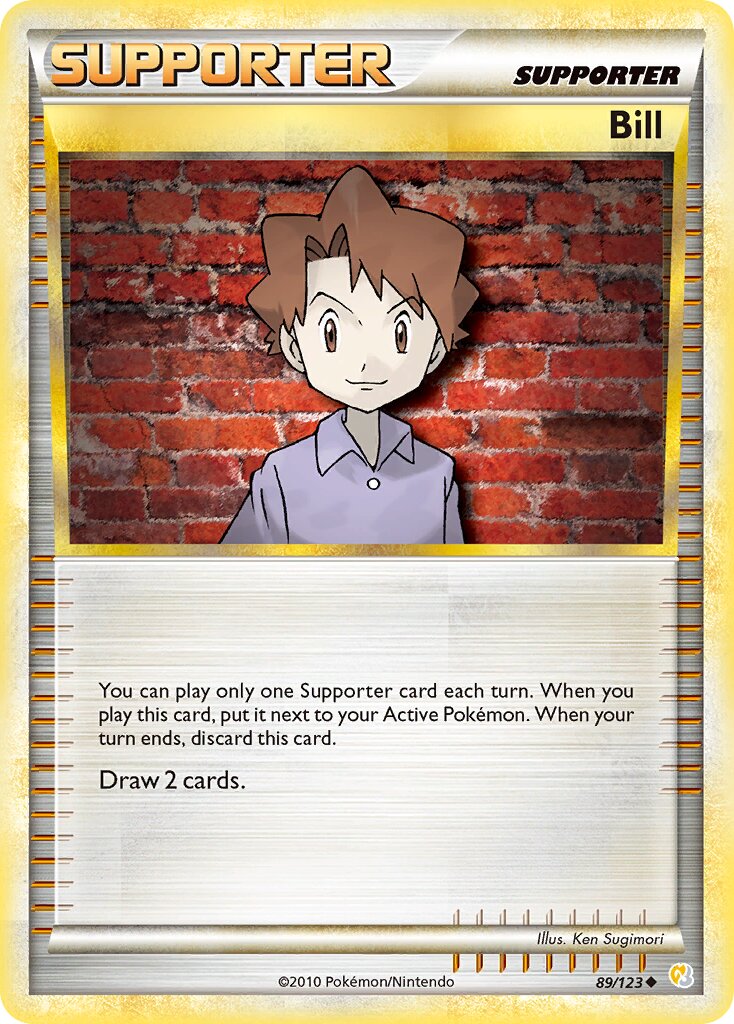 Bill 089 — HeartGold & SoulSilver (English Pokémon TCG card)