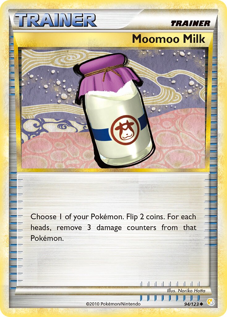 Moomoo Milk 094 — HeartGold & SoulSilver (English Pokémon TCG card)