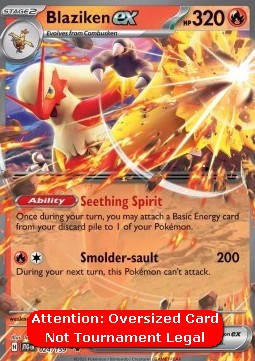 Blaziken ex 024 — Journey Together Additionals (English Pokémon TCG card)