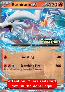 Reshiram ex 030 — Journey Together Additionals (English Pokémon TCG card)