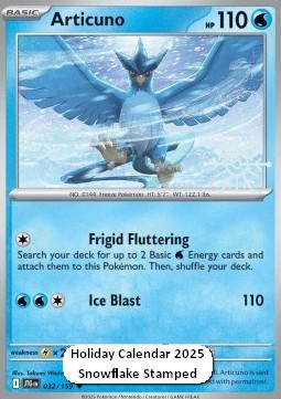 Articuno 032 — Journey Together Additionals (English Pokémon TCG card)