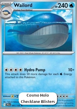 Wailord 041 — Journey Together Additionals (English Pokémon TCG card)