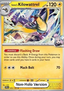 Iono's Kilowattrel 055 — Journey Together Additionals (English Pokémon TCG card)