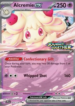 Alcremie ex 075 — Journey Together Additionals (English Pokémon TCG card)