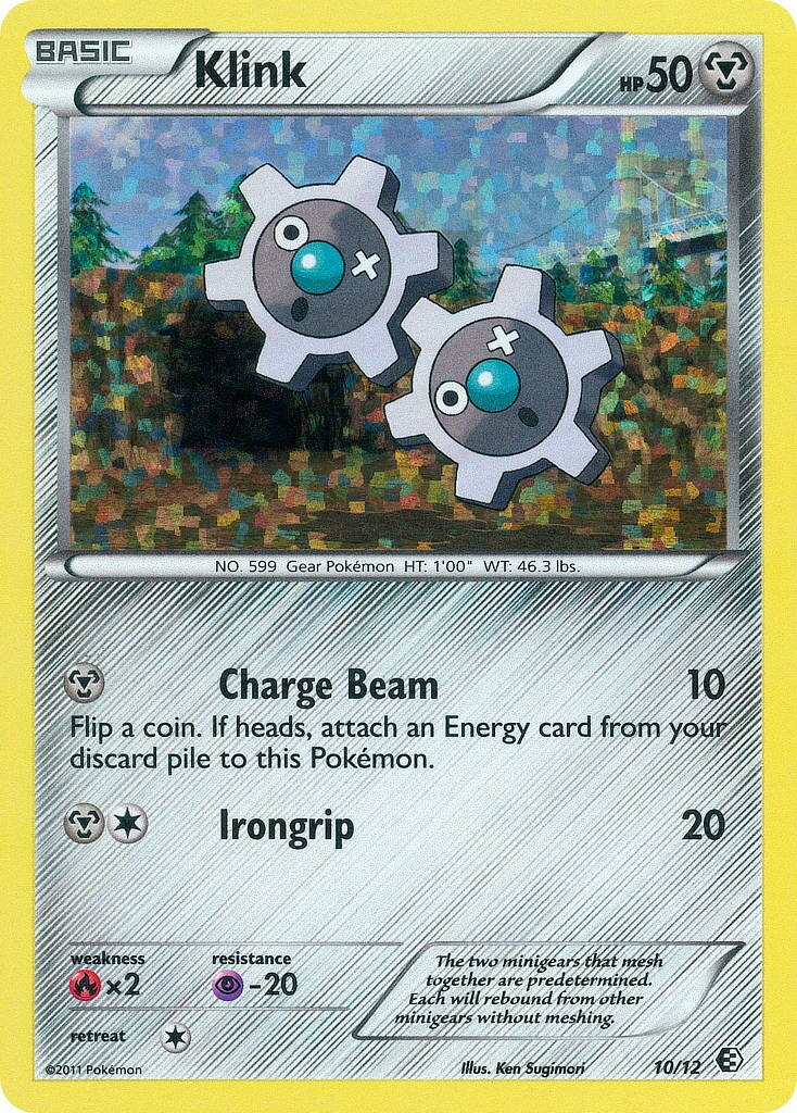 Klink 010/12 — Collezione McDonald's (Italian Pokémon TCG card)