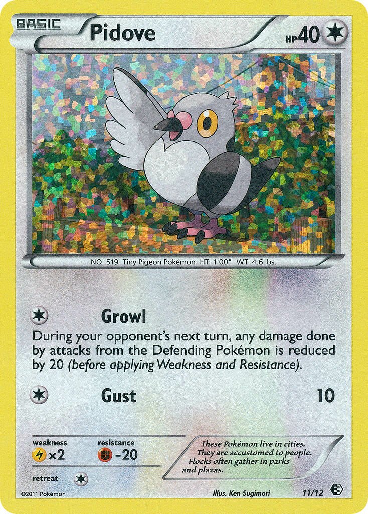 Pidove 011/12 — Collezione McDonald's (Italian Pokémon TCG card)