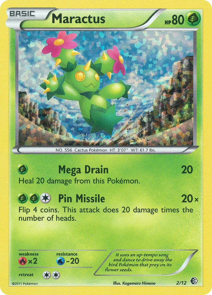 Maractus 002/12 — Collezione McDonald's (Italian Pokémon TCG card)