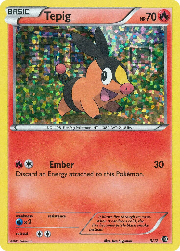 Tepig 003/12 — Collezione McDonald's (Italian Pokémon TCG card)