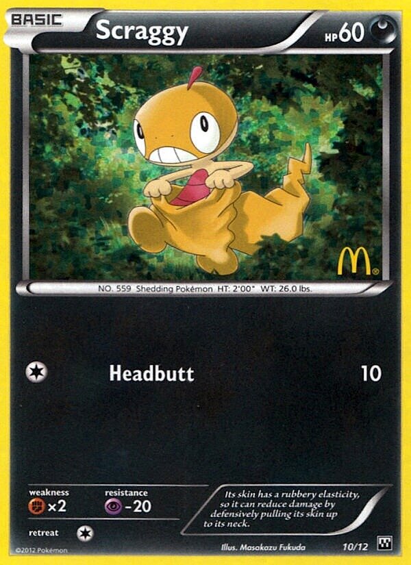 Scraggy 010/12 — McDonald's Collection 2012 (English Pokémon TCG card)