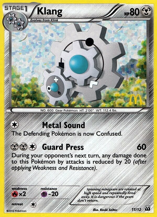 Klang 011/12 — McDonald's Collection 2012 (English Pokémon TCG card)