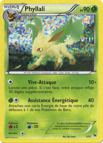 Leafeon 001/12 — McDonald's Collection 2013 (English Pokémon TCG card)