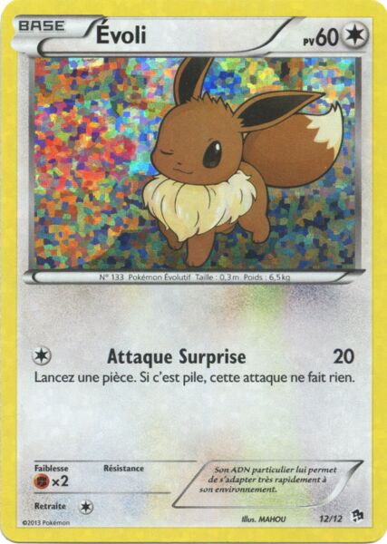 Eevee 012/12 — McDonald's Collection 2013 (English Pokémon TCG card)