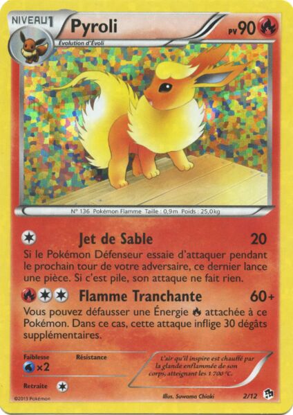 Flareon 002/12 — McDonald's Collection 2013 (English Pokémon TCG card)
