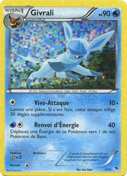 Glaceon 004/12 — Collezione McDonald's 2013 (Italian Pokémon TCG card)