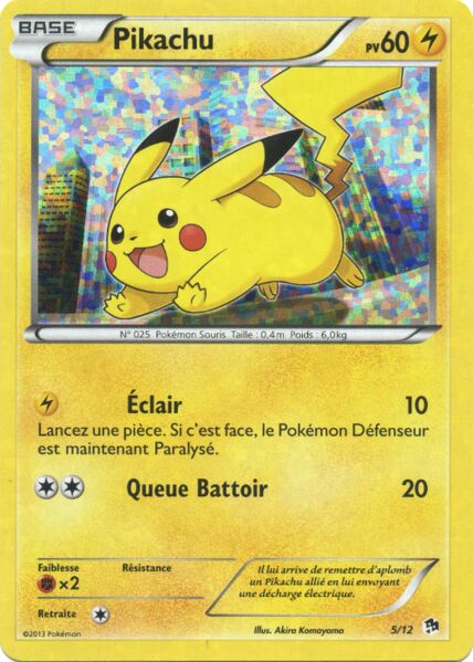 Pikachu 005/12 — Collezione McDonald's 2013 (Italian Pokémon TCG card)