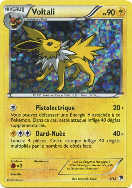 Jolteon 006/12 — Collezione McDonald's 2013 (Italian Pokémon TCG card)