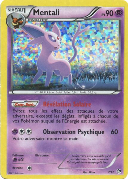 Espeon 007/12 — Collezione McDonald's 2013 (Italian Pokémon TCG card)