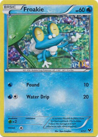 Froakie 004/12 — Collezione McDonald's 2014 (Italian Pokémon TCG card)