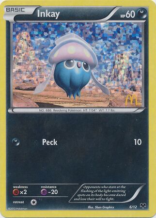 Inkay 006/12 — Collezione McDonald's 2014 (Italian Pokémon TCG card)