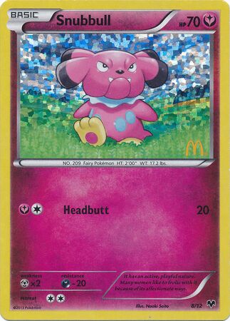 Snubbull 008/12 — Collezione McDonald's 2014 (Italian Pokémon TCG card)