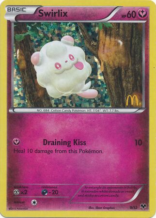 Swirlix 009/12 — Collezione McDonald's 2014 (Italian Pokémon TCG card)