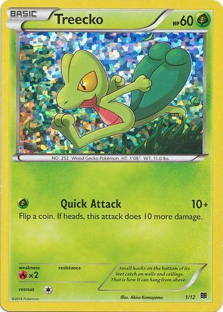 Treecko 001/12 — Collezione McDonald's 2015 (Italian Pokémon TCG card)